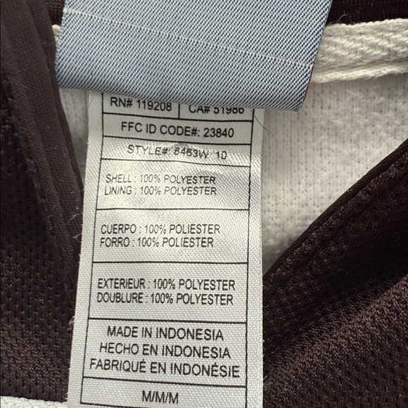 Reebok‎ NFL Women's Medium Cleveland Brown Long Sleeve Hoodie - Picture 6 of 11